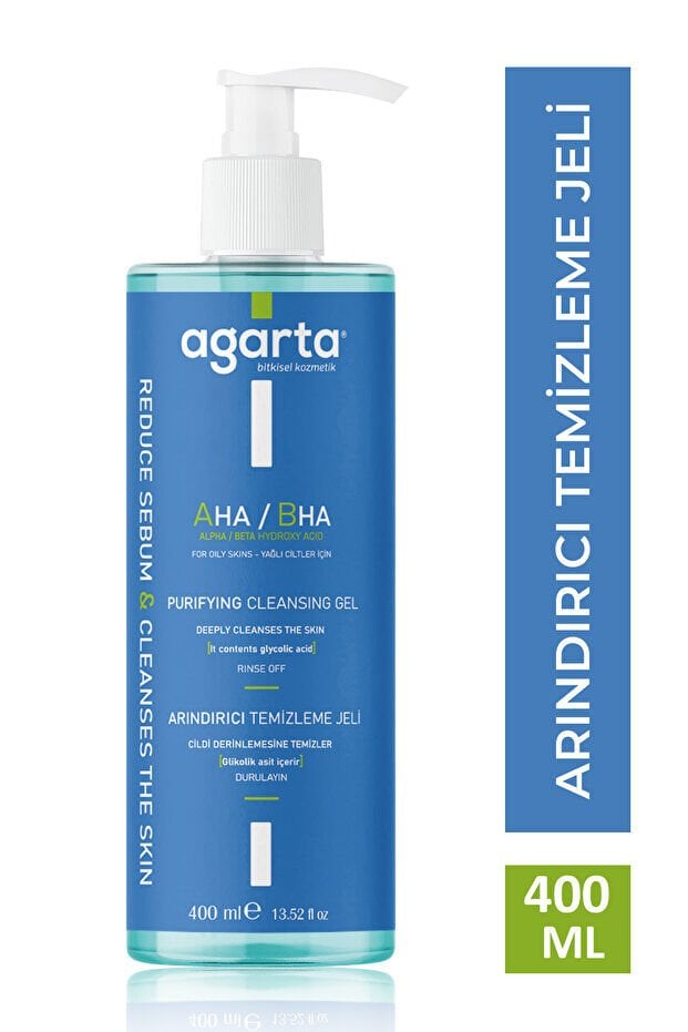Agarta Doğal Yüz Temizleme Jeli 400 Ml Yağlı Ve Karma Cilt
