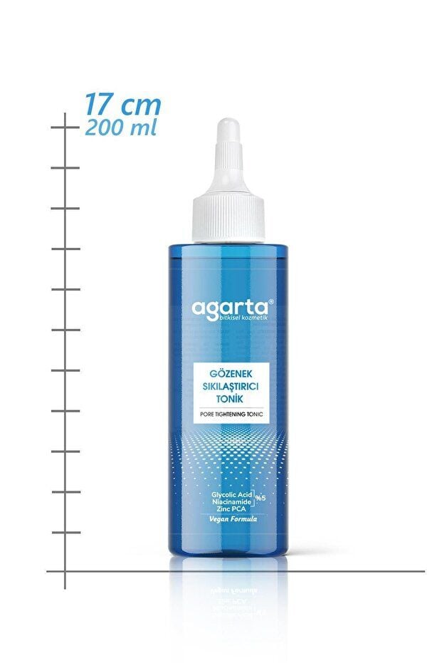 Agarta Gözenek Sıkılaştırıcı Akne Ve Sivilce Karşıtı Tonik (KARMA CİLTLER) Glycolic Acid-zinc Pca 200ml