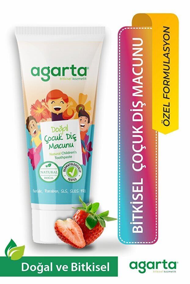 Agarta Doğal Çocuk Florürsüz Beyazlatıcı Diş Macunu 75 ml
