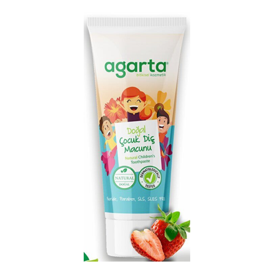 Agarta Doğal Çocuk Diş Macunu 75 ml Florürsüz