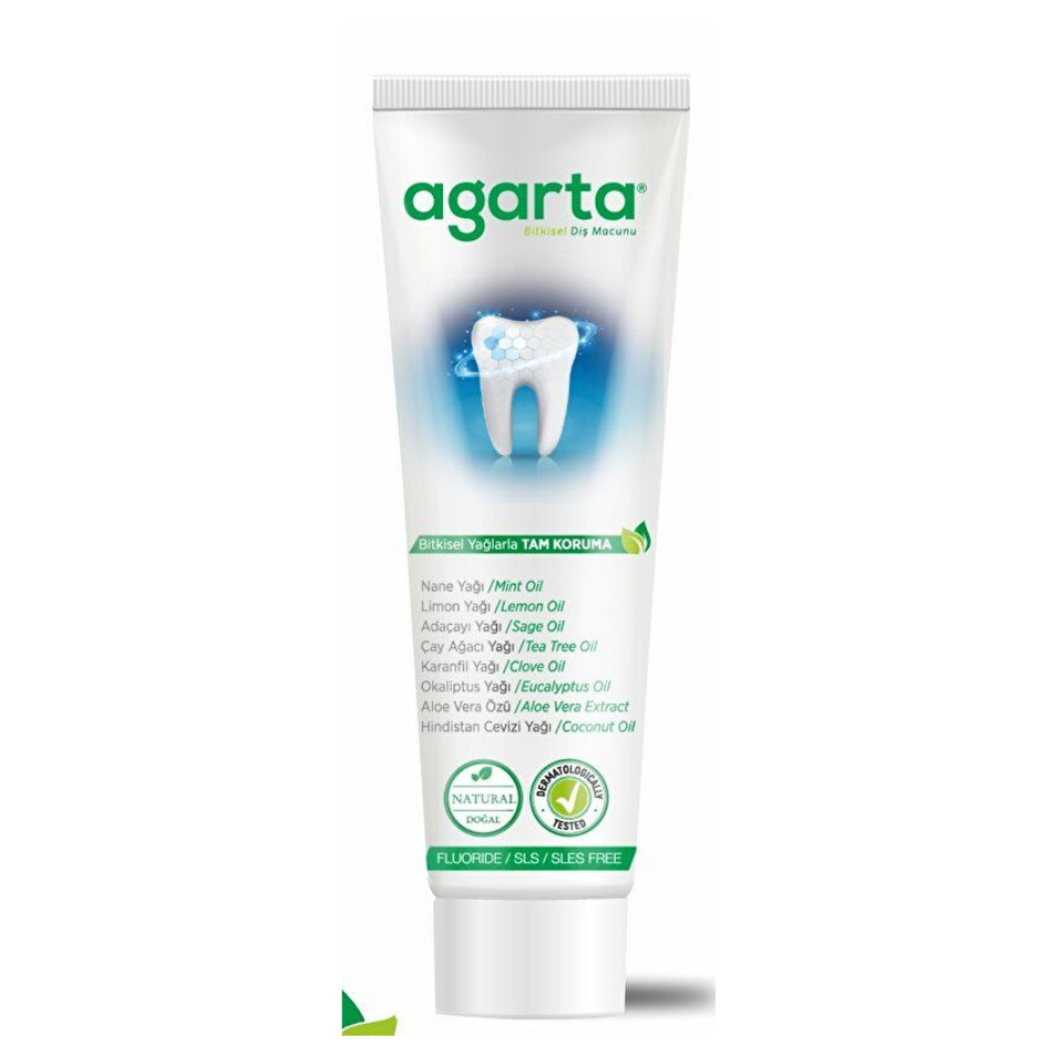 Agarta Doğal Bitki Özlü Diş Macunu 100 ml Florürsüz