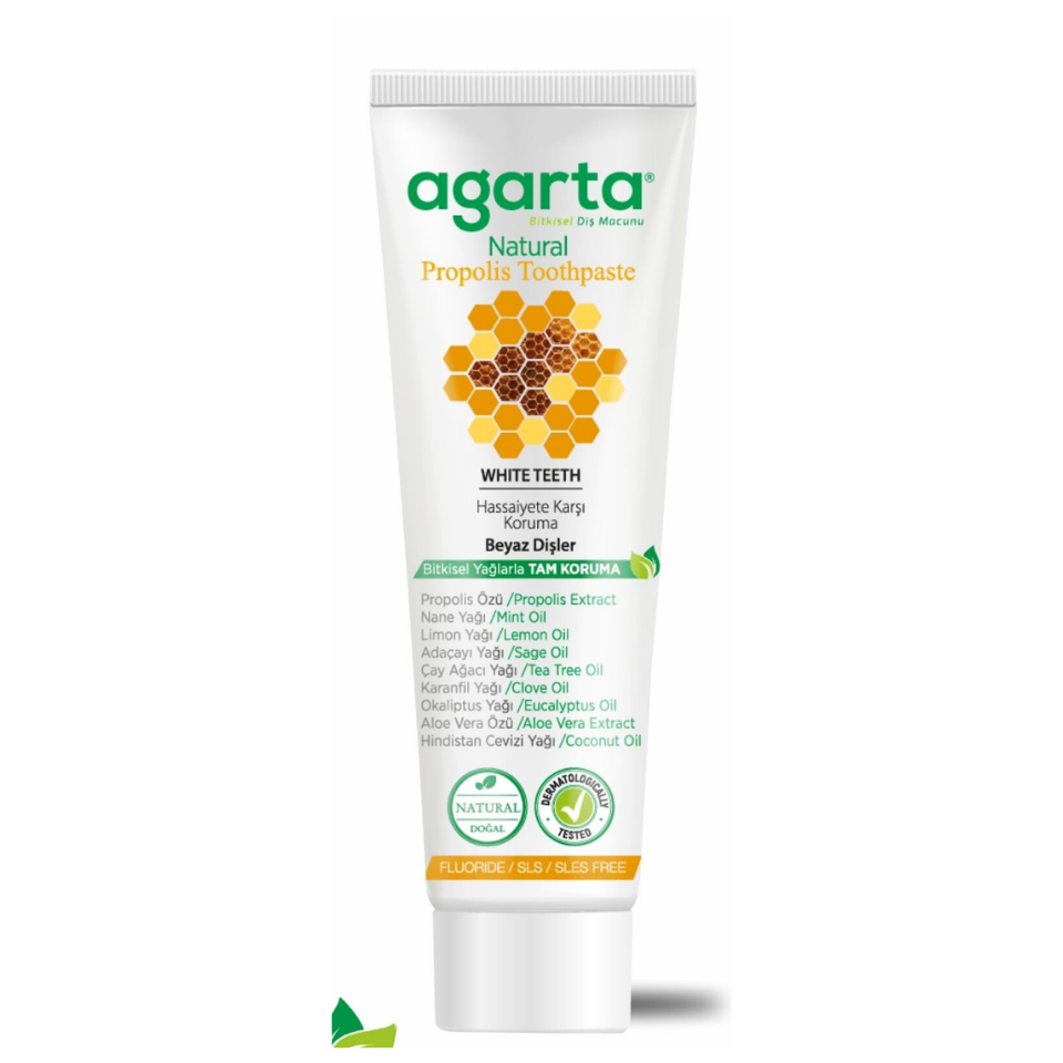 Agarta Doğal Propolisli Florürsüz Diş Macunu 100 ml