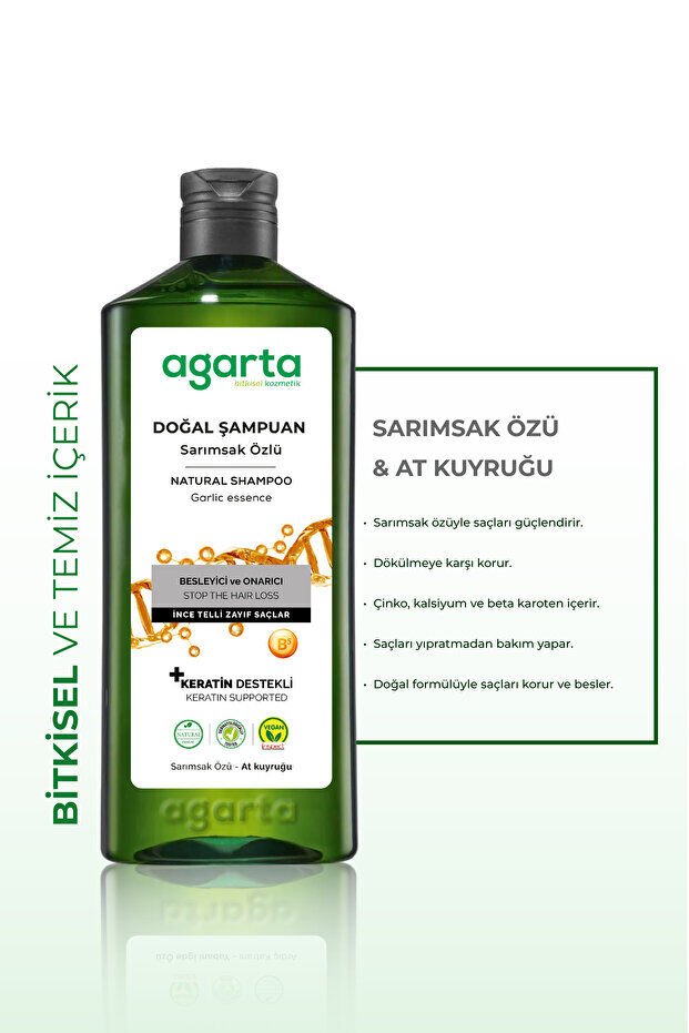 Agarta Sarımsak Özlü-Tuzsuz Şampuan 400 Ml