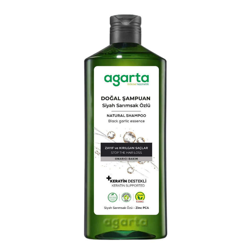 Agarta Doğal Siyah Sarımsaklı Şampuan 400 ml