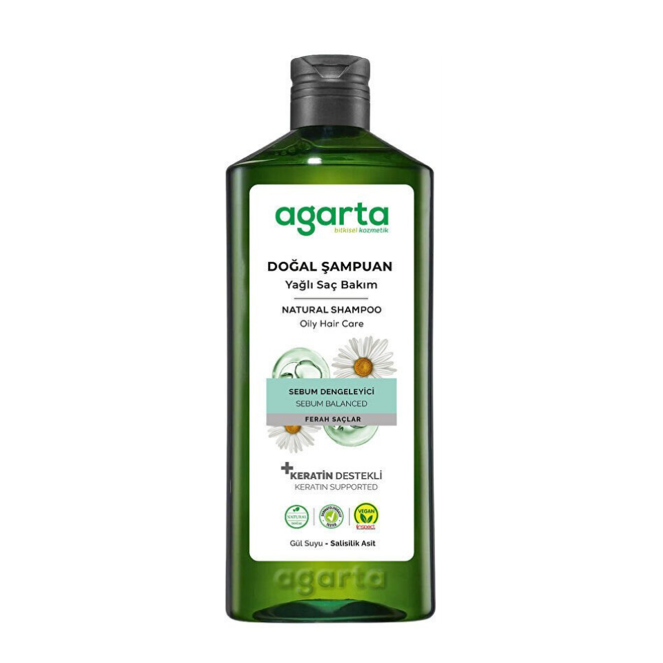 Agarta Yağlı Saçlar Için Tuzsuz Şampuan 400 ml
