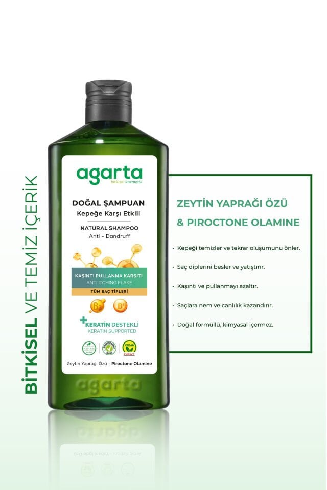 Agarta Doğal Kepeğe Karşı Etkili Şampuan 400 ml