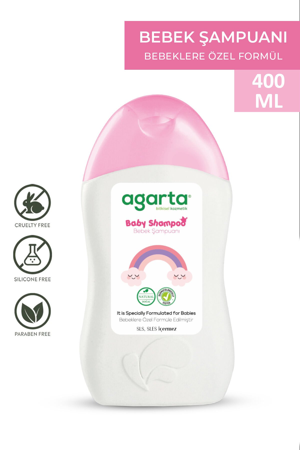 Agarta Bebek Ve Kız Çocuklarına Özel Doğal Bakım Şampuanı 400 Ml