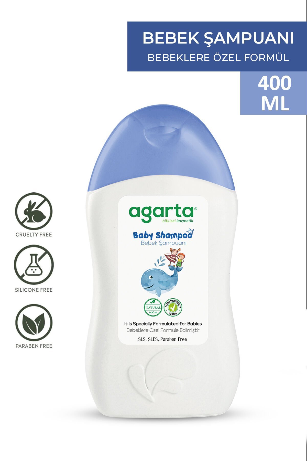 Agarta Göz Yakmayan Erkek Bebek Şampuanı 400ML