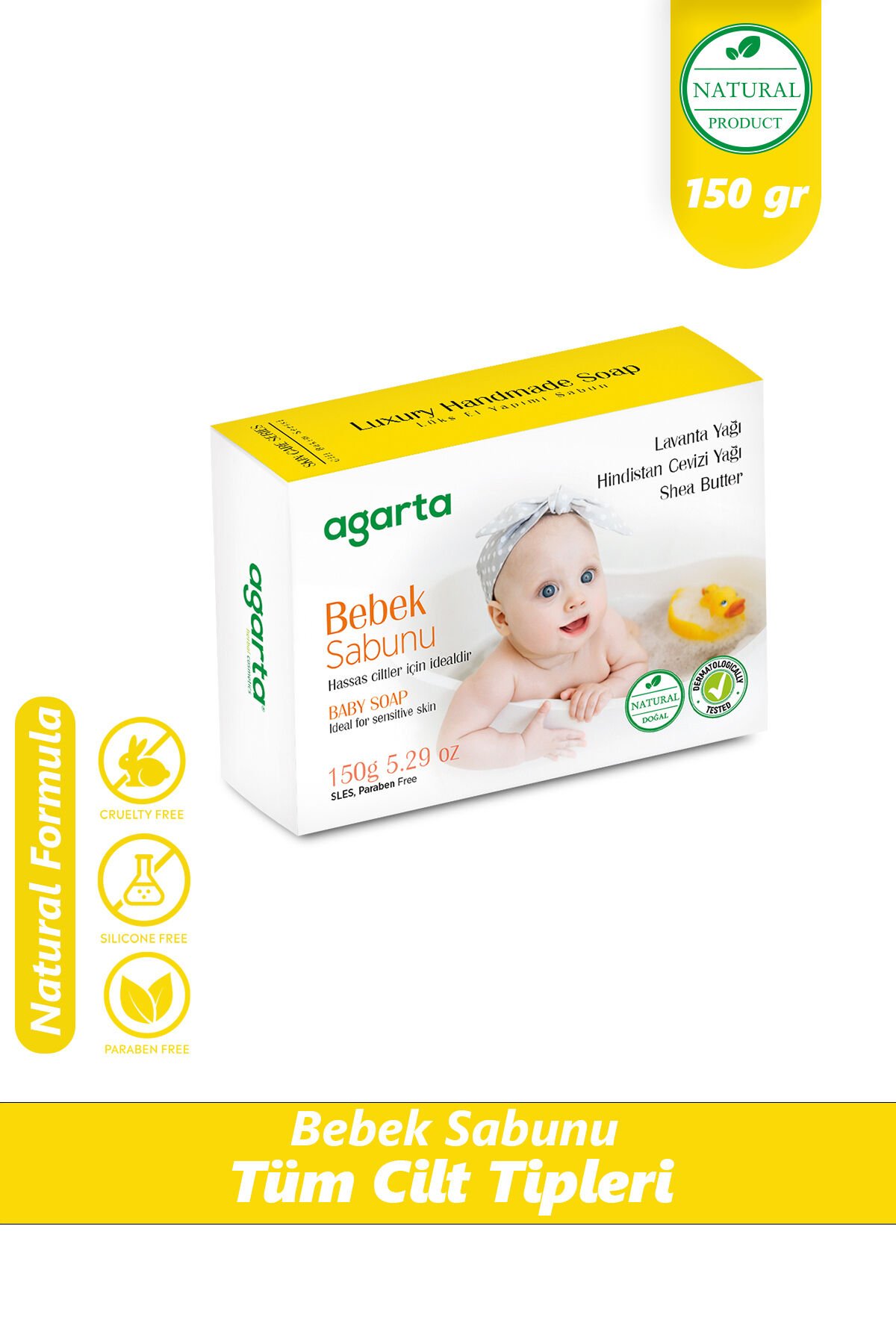 Agarta Doğal Bebek Sabunu 150 gr