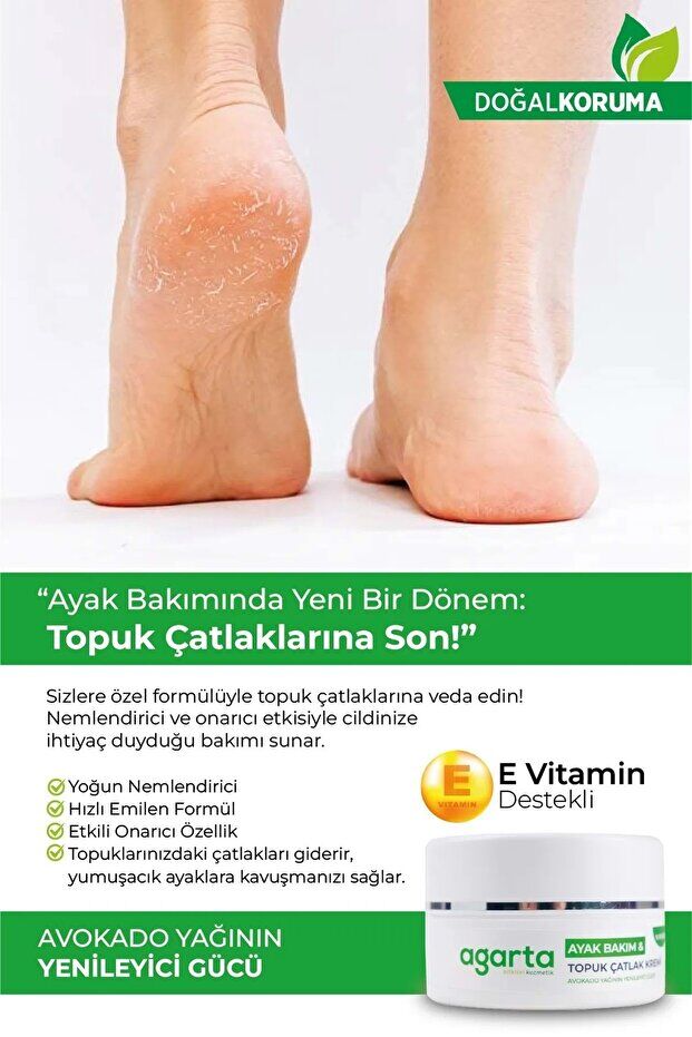 Agarta Ayak ve Topuk Çatlak Bakım Kremi 100ML