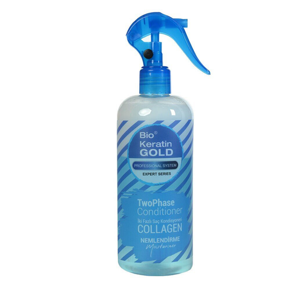 Bio Keratin Gold Kolajenli Çift Fazlı Fön Suyu 400 Ml