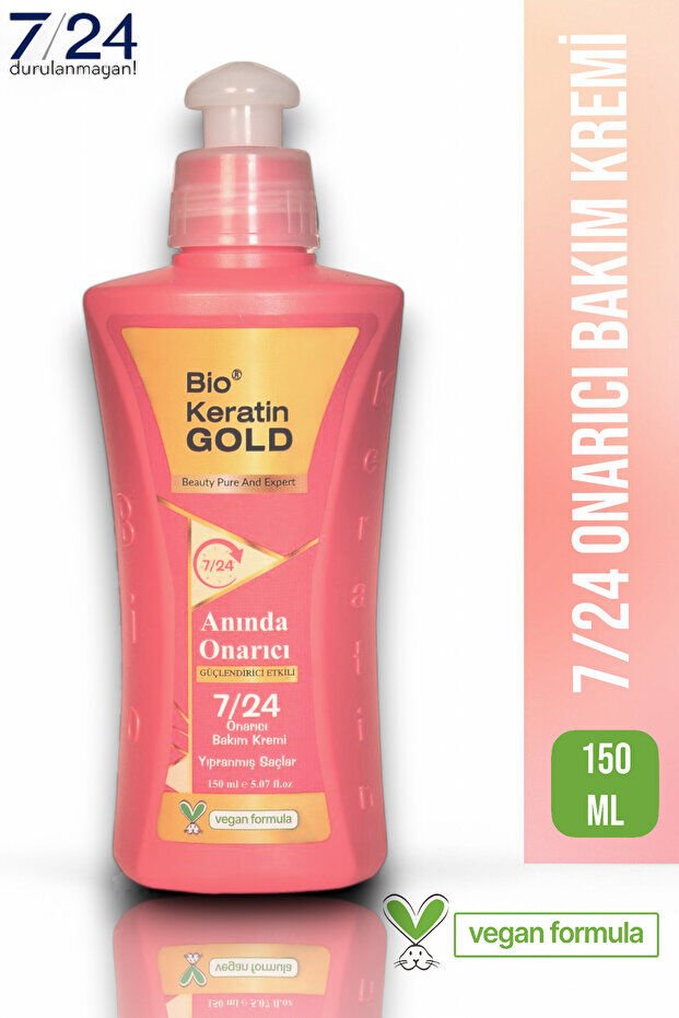 Bio Keratin Gold 7/24 Anında Onarıcı Bakım Kremi Güçlendirici Etkili 150 ml