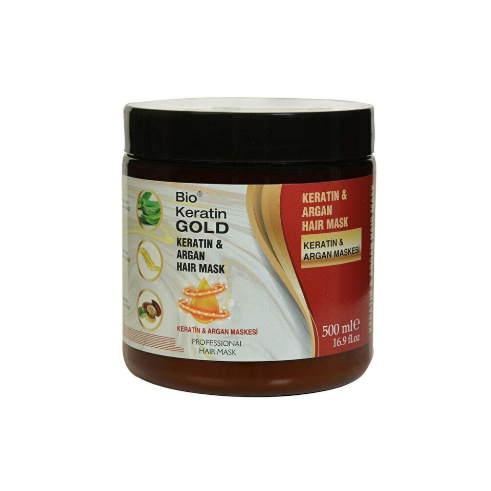 Bio Keratin Gold Argan&Keratin Saç Maskesi 500 Ml