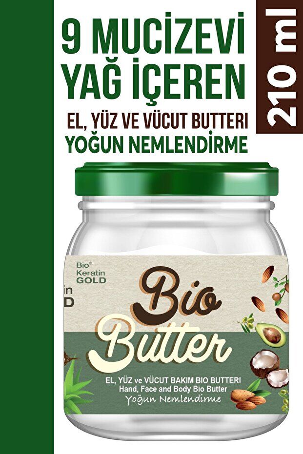 Bio Keratin Gold Bio Butter Cilt Bakım Yağı 210 Ml
