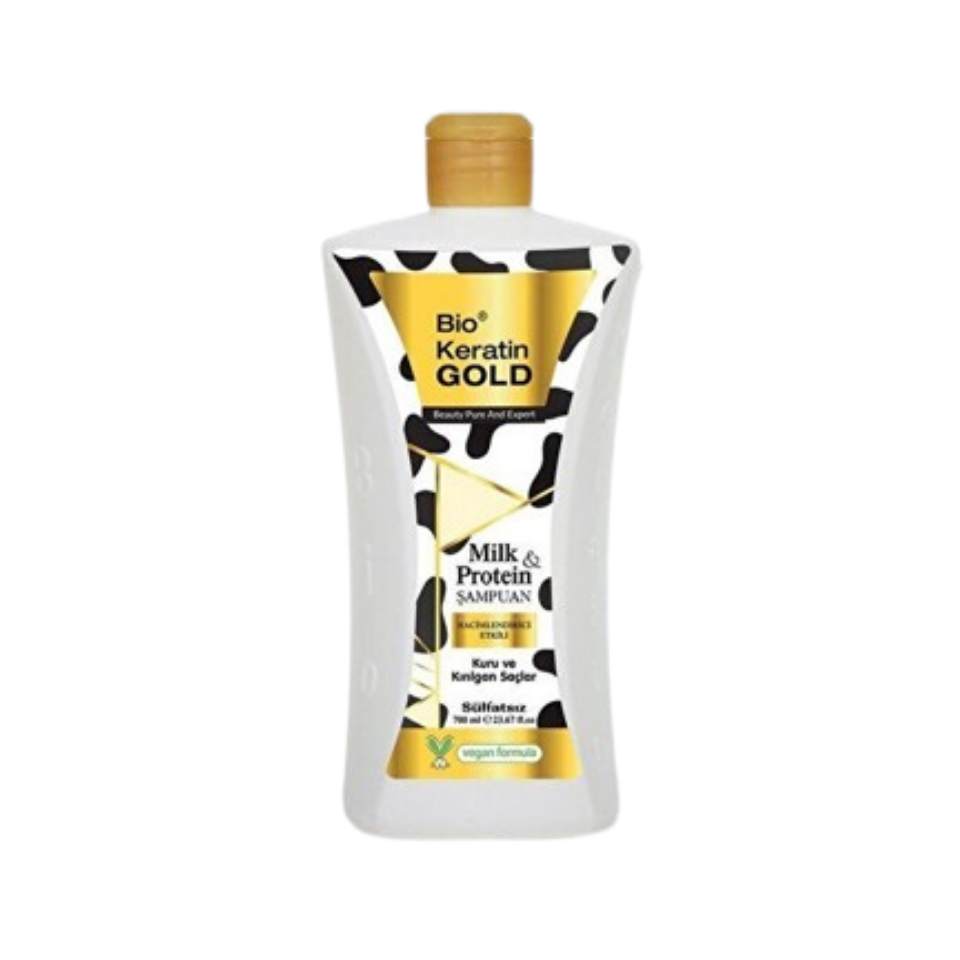 Bio Keratin Gold Sülfatsız Şampuan 700 ml Milk & Protein
