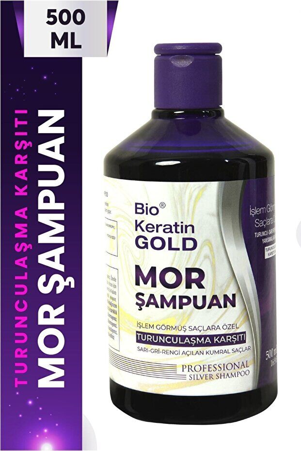 Bio Keratin Gold Turunculaşma Karşıtı Mor Şampuan 500 ml