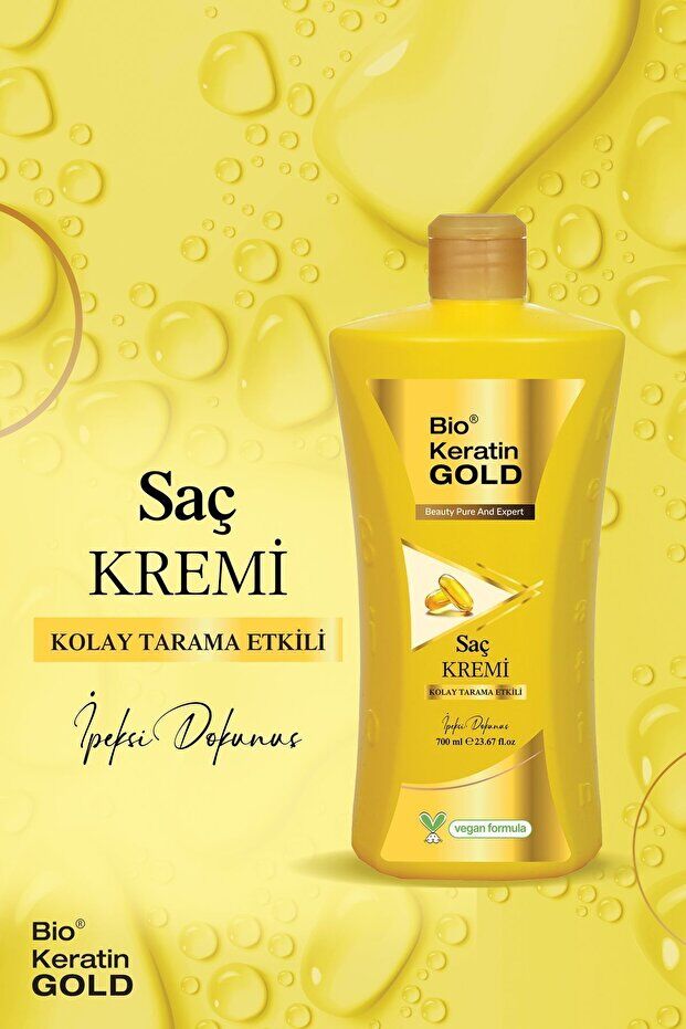 Bio Keratin Gold Kolay Tarama Saç Kremi 700 ml