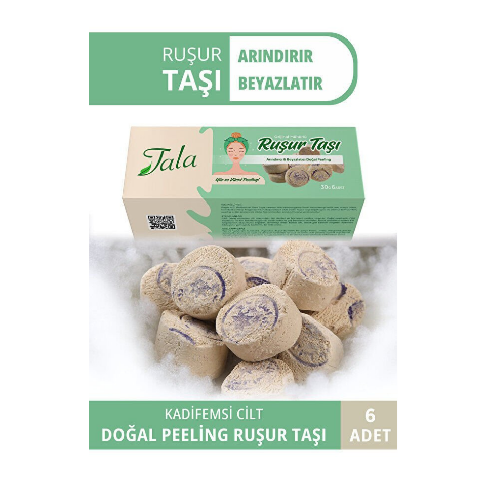Tala Ruşur Taşı Yüz Ve Vücut Peelingi 6 Adet
