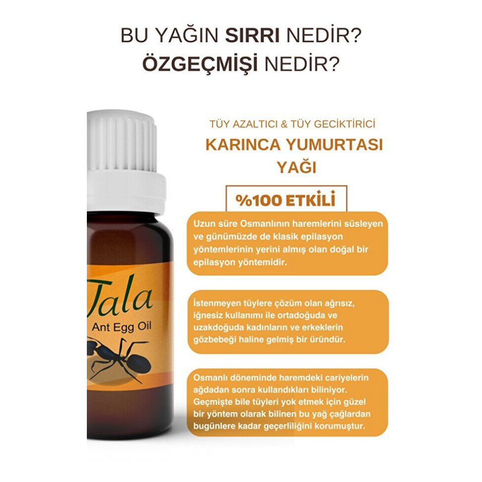 Tala Karınca Yumurtası Yağı Tüy Azaltıcı 20 Ml