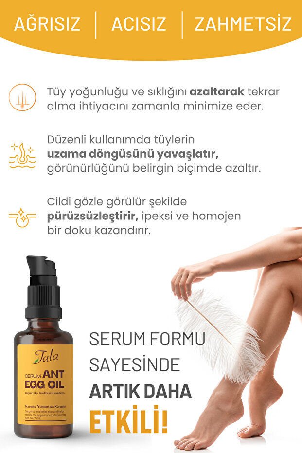 Tala Karınca Yumurtası Yağı Serum Tüy Azaltıcı 30 Ml