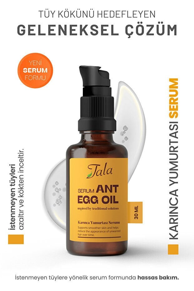 Tala Karınca Yumurtası Yağı Serum Tüy Azaltıcı Tüy İnceltici 30 Ml