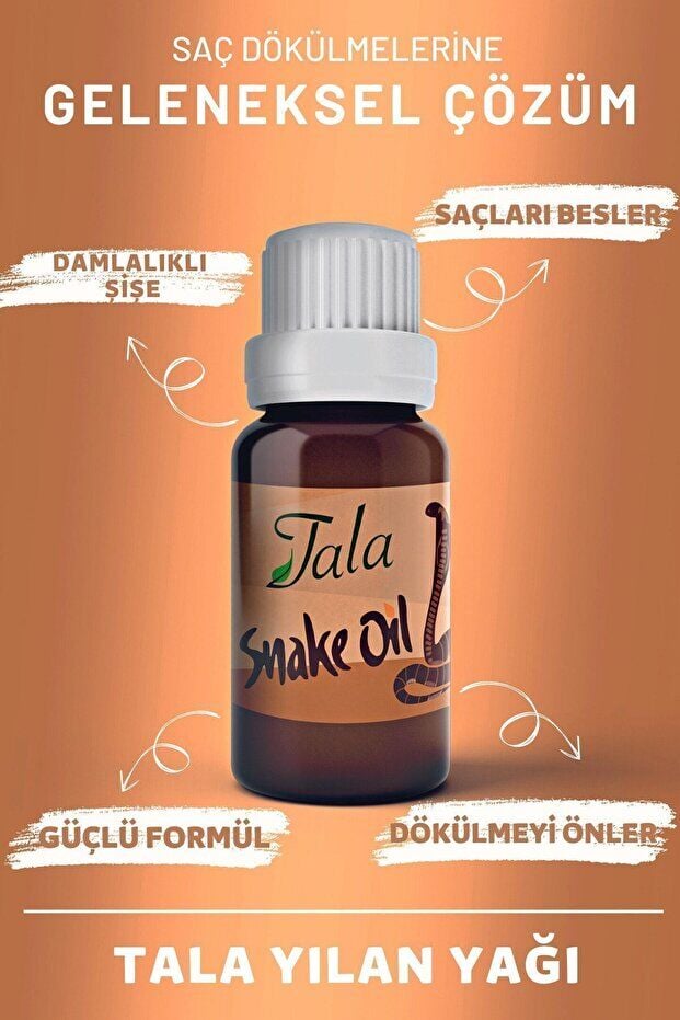 Tala Yılan Yağı Saç Dökülmesi Karşıtı Saç Besleyici ve Onarıcı Saç Bakım Yağı 20 Ml