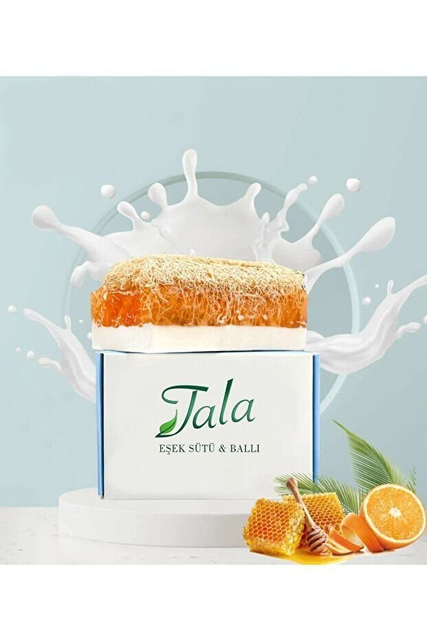 Tala Doğal Kabak Lifli Ballı Eşek Sütlü Sabun El Yapımı