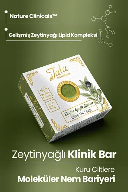 Tala Saf Zeytinyağlı Sabun Saç Ve Cilt Bakımı İçin Bitkisel Zeytinyağı Sabunu 150 GR