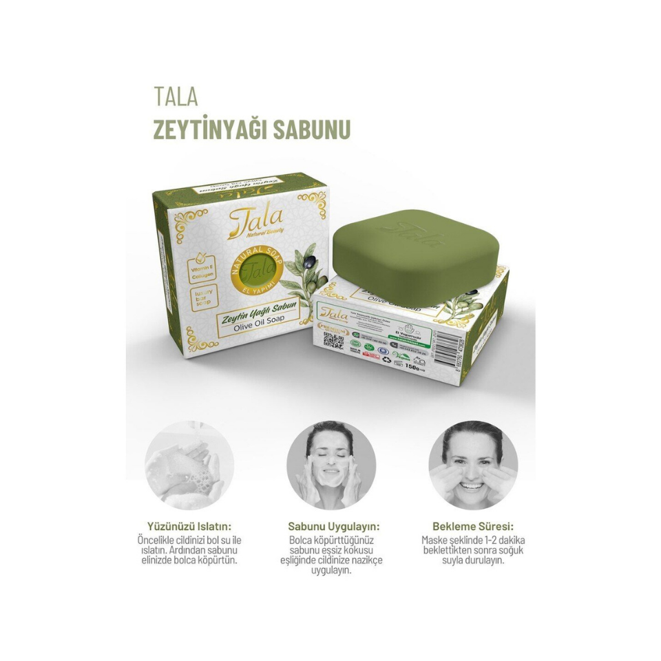 Tala Saf Zeytinyağlı Saç Ve Cilt Bakımı Sabunu 150 GR