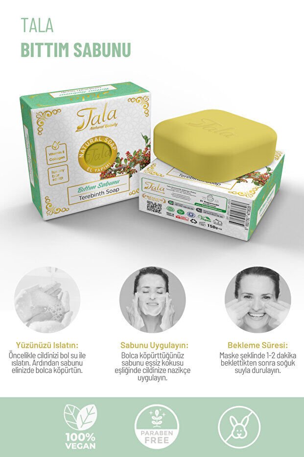 Tala Bıttım Arındırıcı Doğal Bakım Sabunu 150 Gr