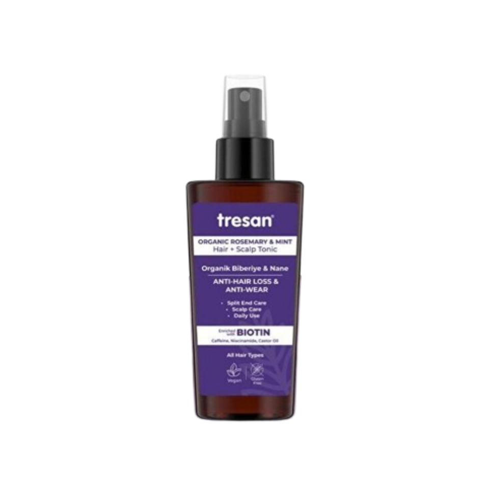 Tresan Biberiye & Nane Saç Toniği – Biotin ve Kafein (125 ml)