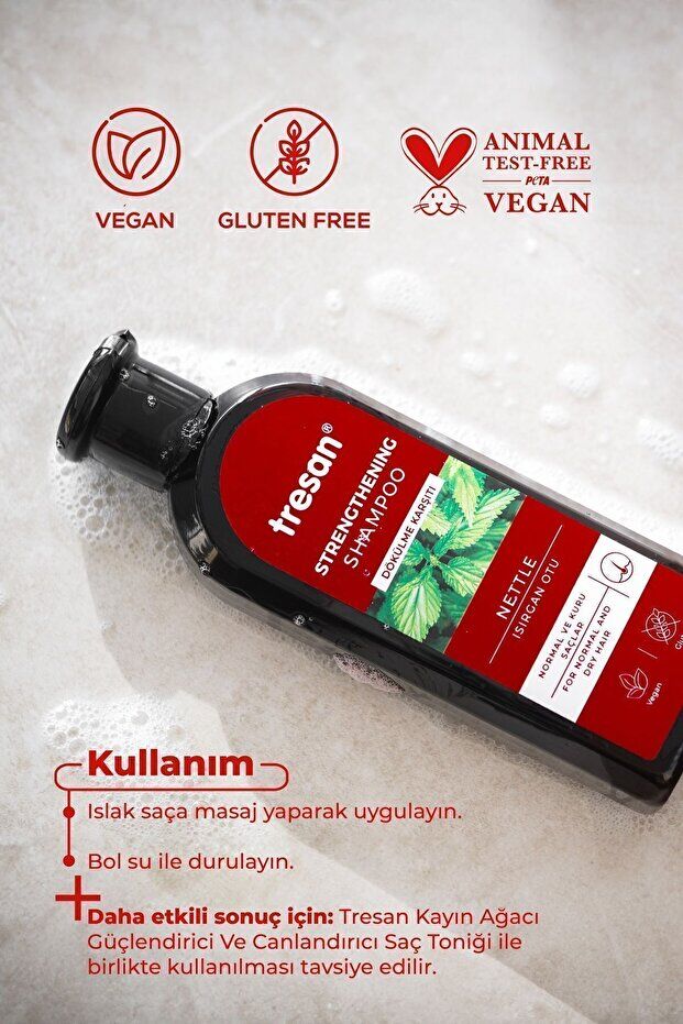 Tresan Isırgan Otu Şampuanı – Normal ve Kuru Saçlar (300 ml)