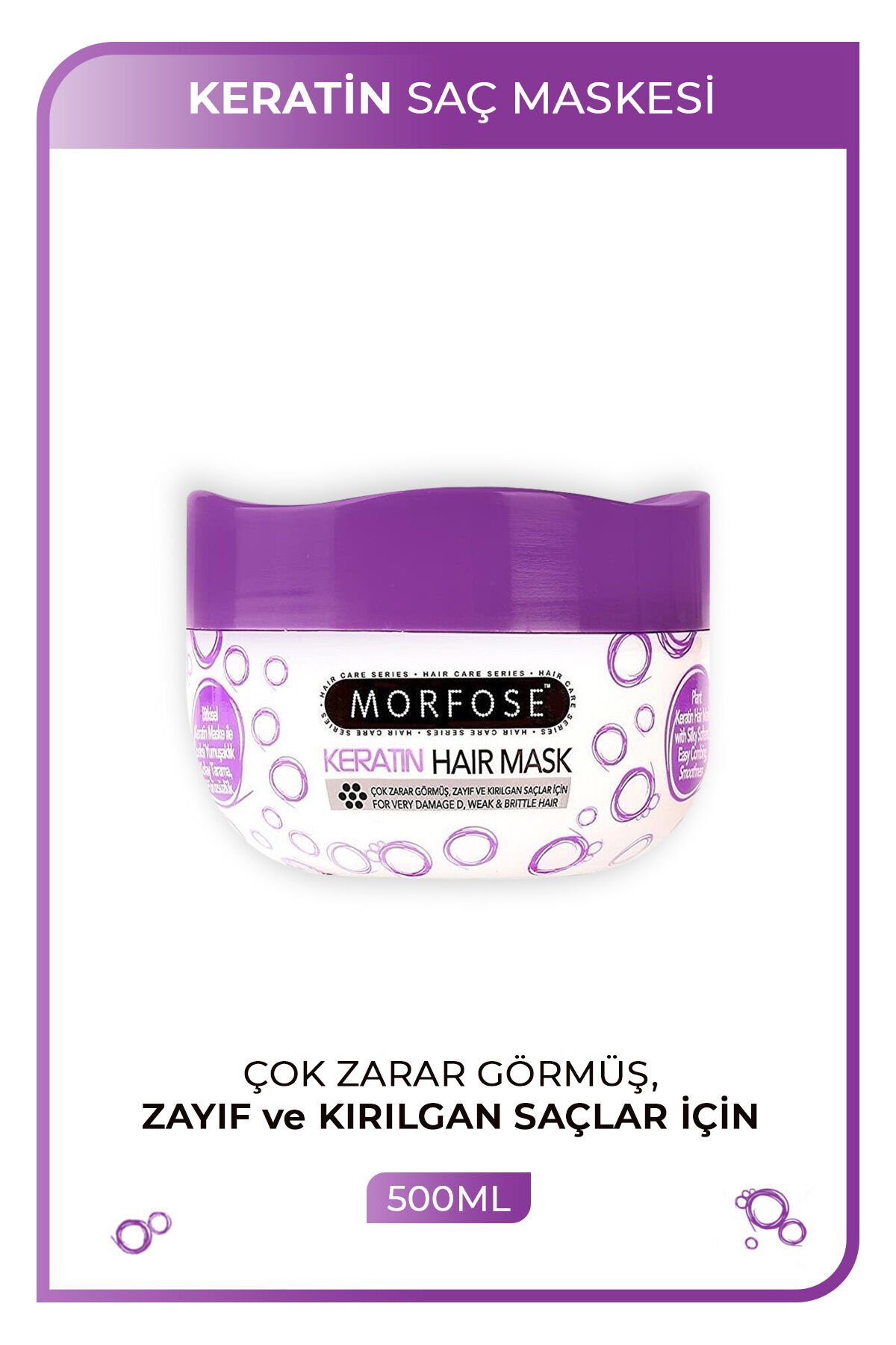 Morfose Keratin İçerikli Saç Maskesi 500 ml