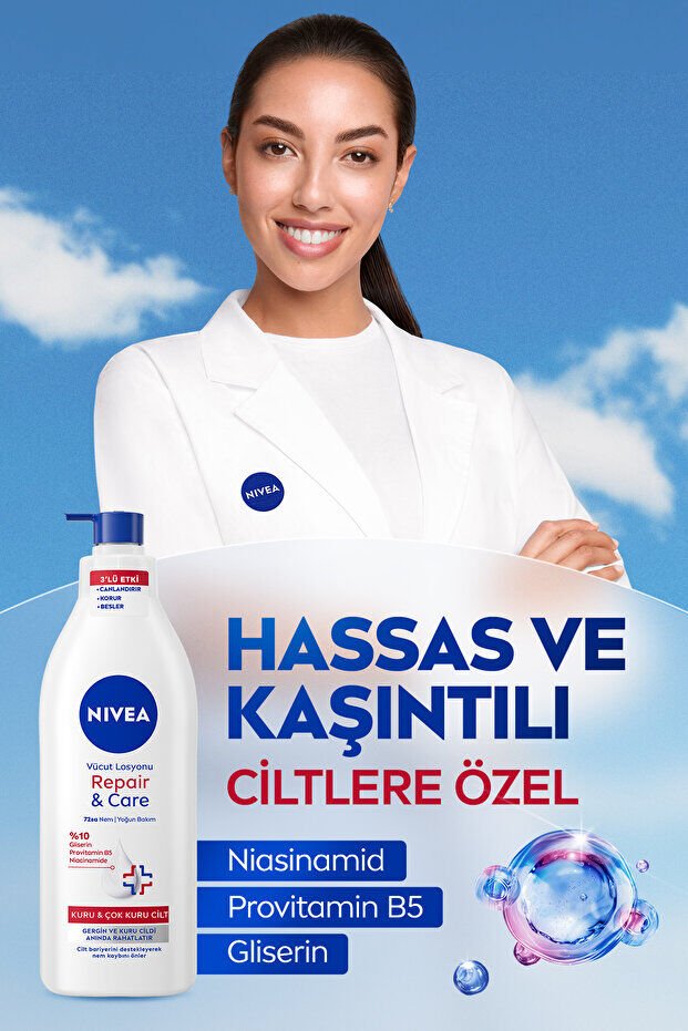 NIVEA Vücut Losyonu Repair Care 400 ml