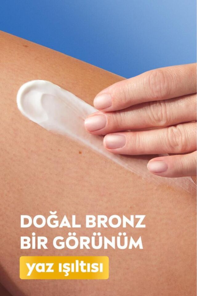 NIVEA Q10 Sıkılaştırıcı Bronzlaştırıcı Vücut Losyonu 400ml, 7 Günde Sıkılaşma,Açık Buğday Ten,Normal Cilt