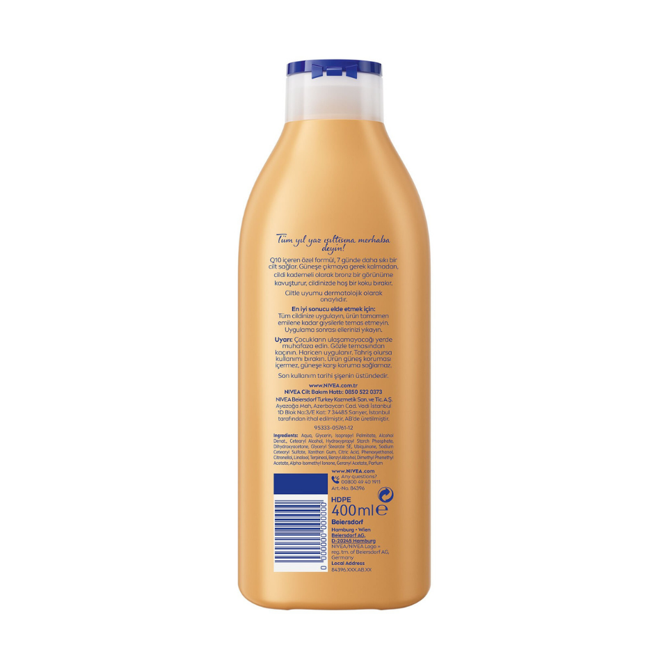 NIVEA Q10 Sıkılaştırıcı Bronzlaştırıcı Vücut Losyonu 400ml