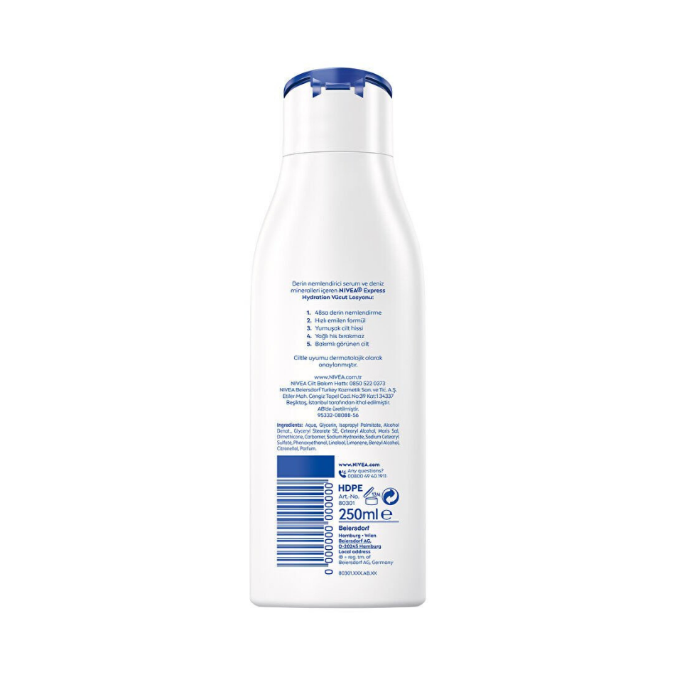 NIVEA Express Hydration Nemlendirici Vücut Bakım Losyonu 250ml