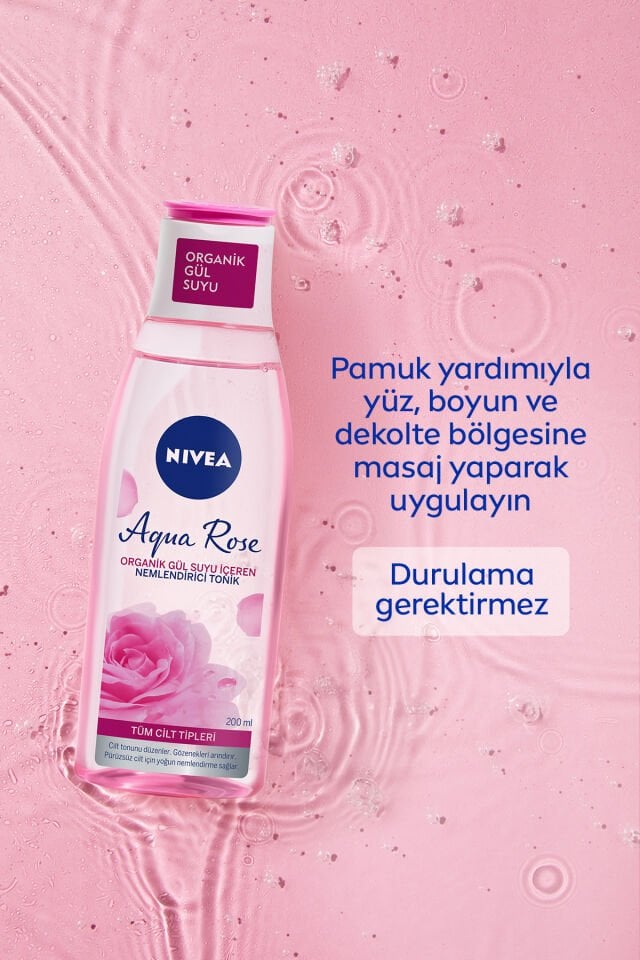 NIVEA Organik Gül Suyu İçeren Nemlendirici Tonik 200 ml