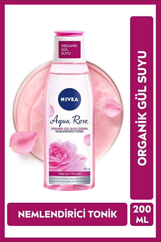NIVEA Organik Gül Suyu İçeren Nemlendirici Tonik 200 ml