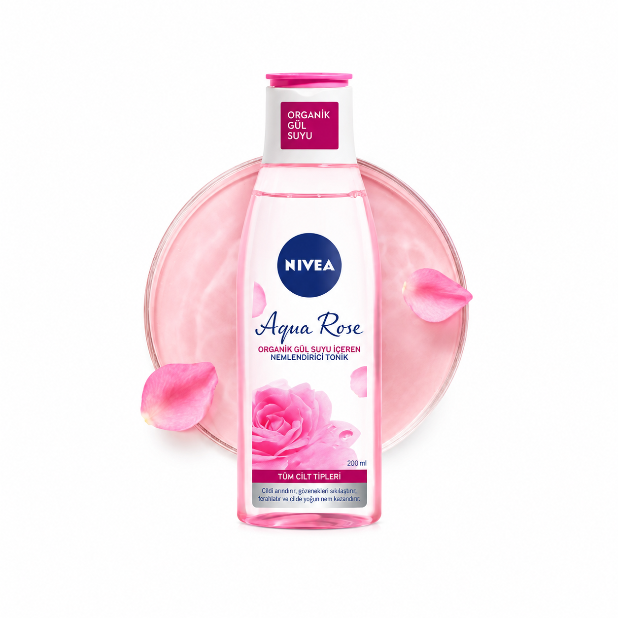 NIVEA Organik Gül Suyu İçeren Nemlendirici Tonik 200 ml