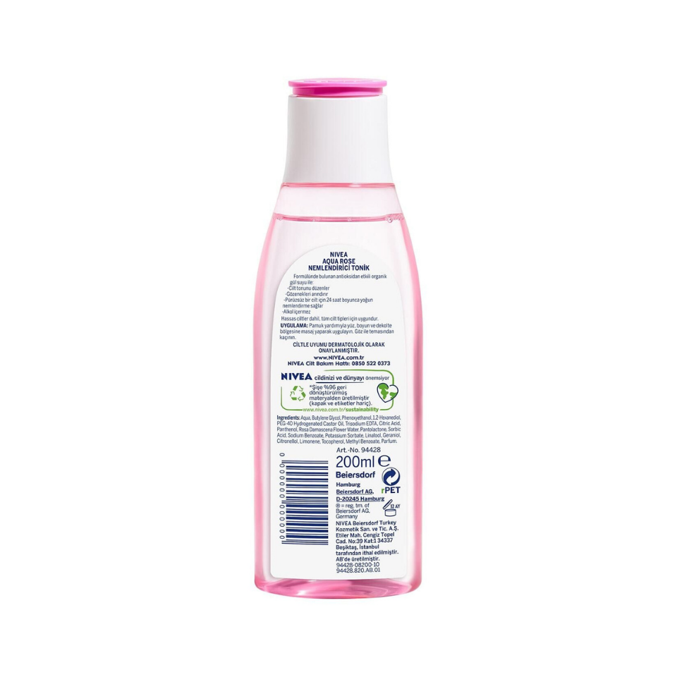 NIVEA Organik Gül Suyu İçeren Nemlendirici Tonik 200 ml