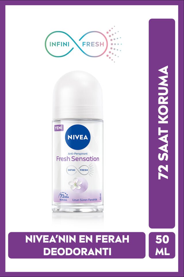 NIVEA Fresh Sensation Kadın Deodorant Roll On 50 ml