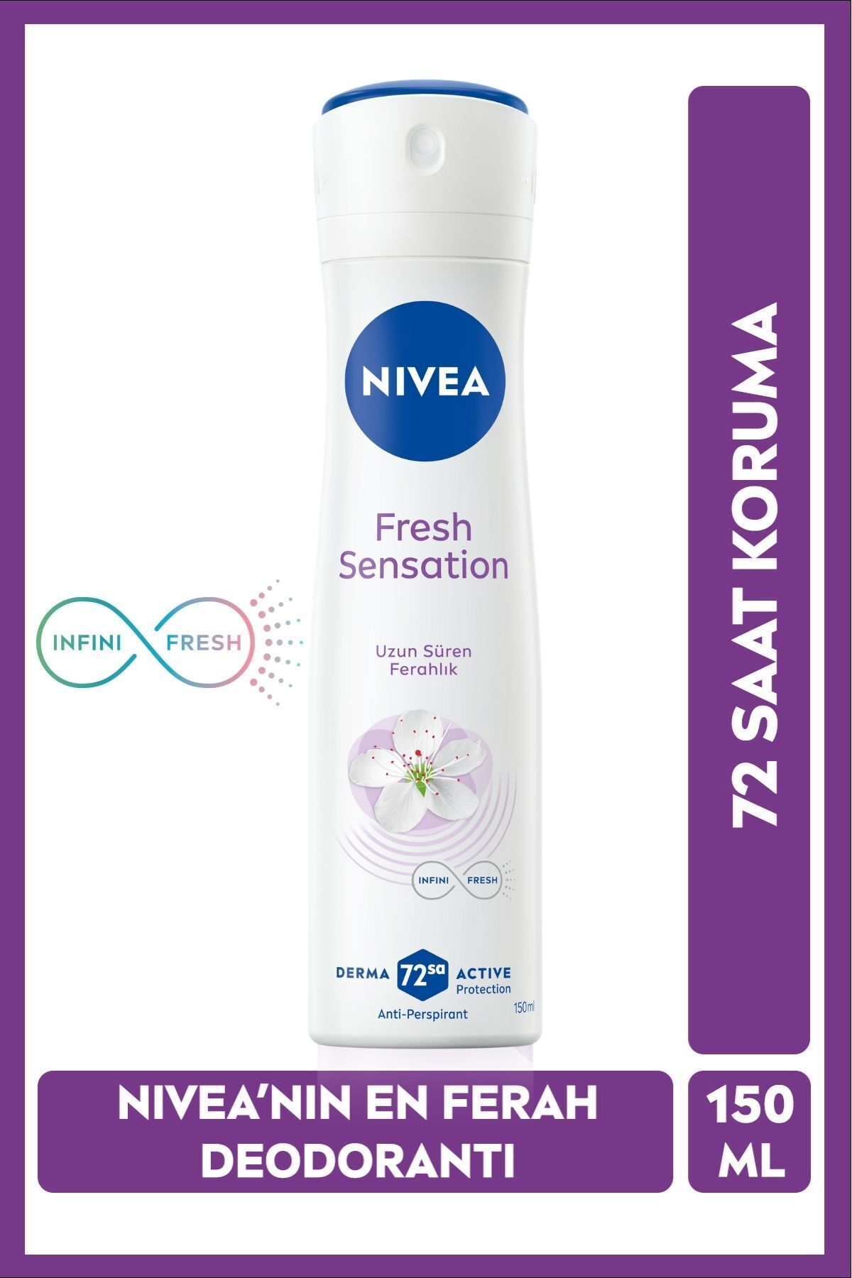 NIVEA Fresh Sensation Kadın Deodorant Sprey 150 ml