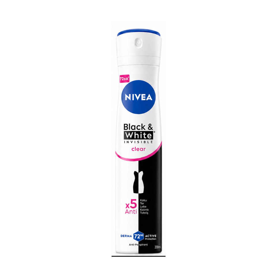 NIVEA Kadın Sprey Deodorant Black & White 200ml