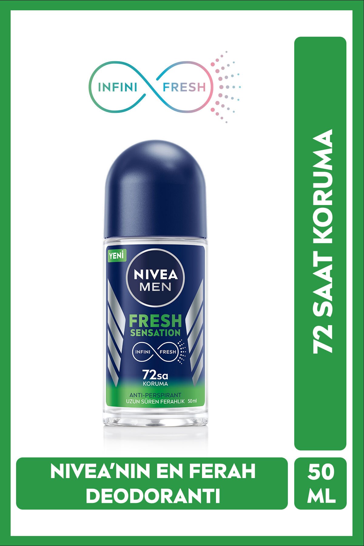 NIVEA MEN Erkek Roll-on Deodorant Fresh Sensation 50ml