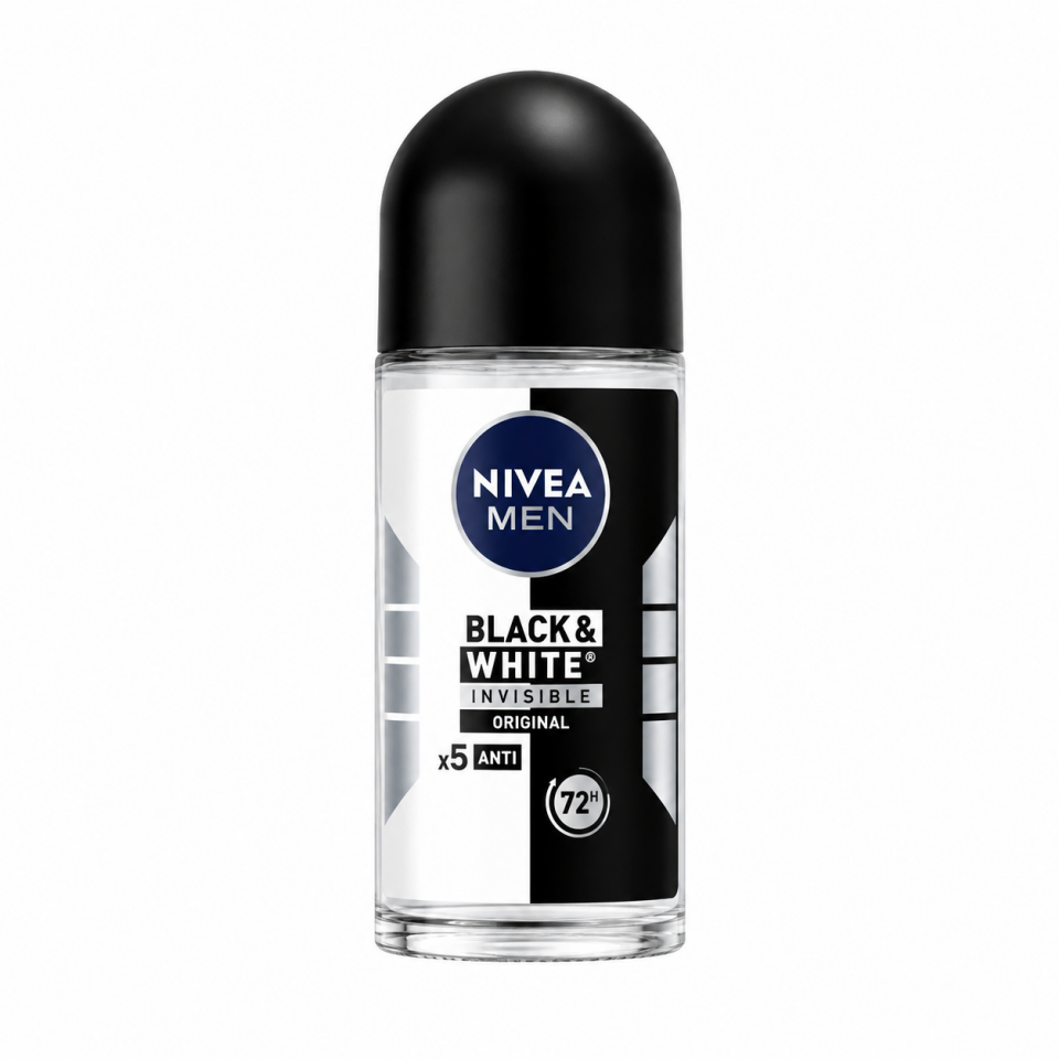 NIVEA MEN Erkek Roll-on Deodorant Black & White 50 ml