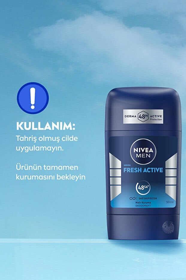 NIVEA MEN Erkek Stick Deodorant Fresh Active 50ml