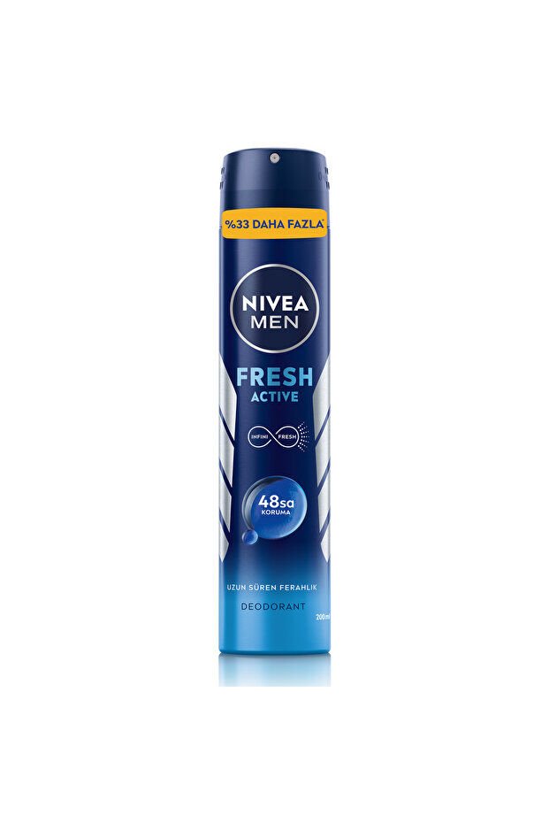 NIVEA Men Fresh Active Erkek Sprey Deodorant 200 Ml