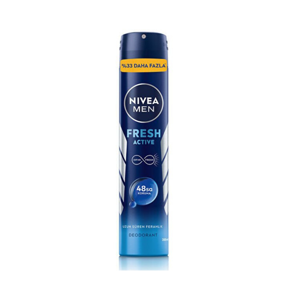 NIVEA Men Fresh Active Erkek Sprey Deodorant 200 Ml