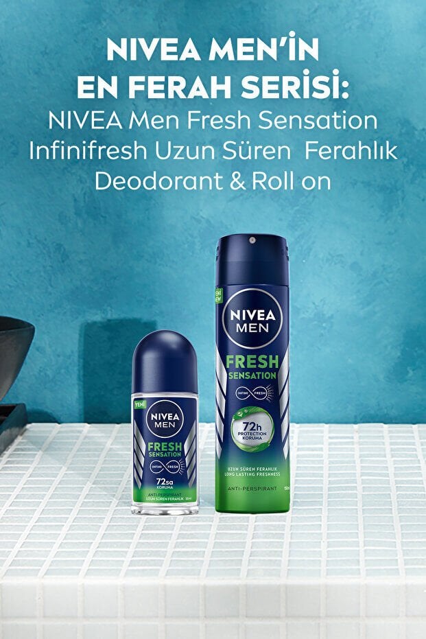 NIVEA MEN Erkek Sprey Deodorant Fresh Sensation 150ml
